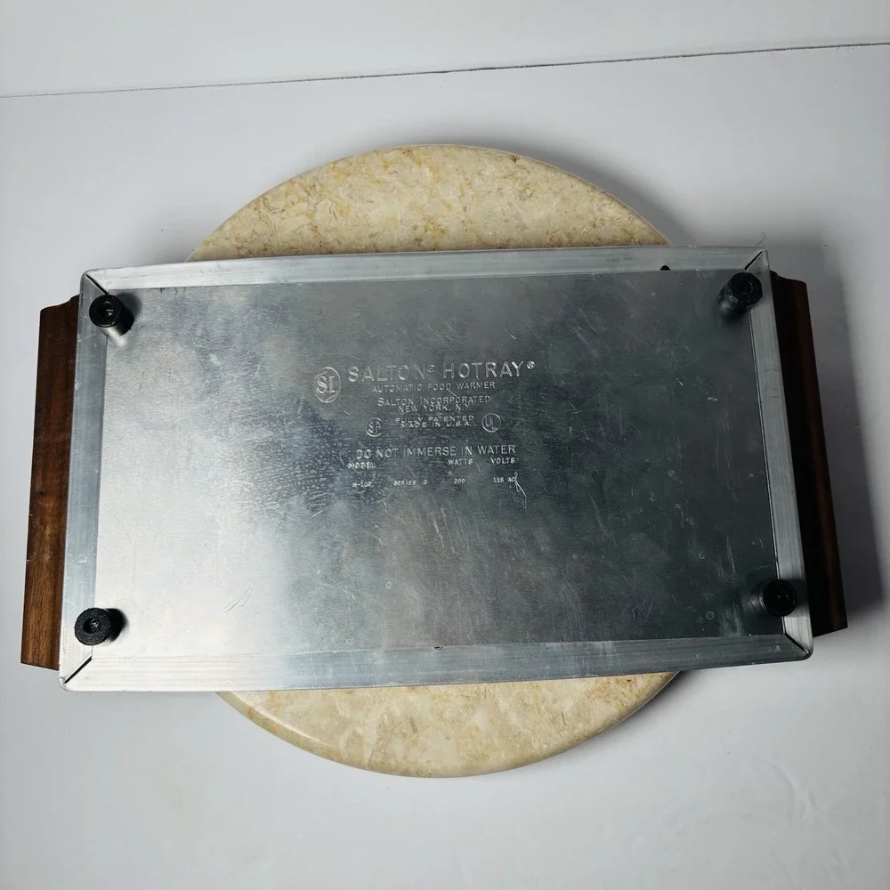 VTG MCM Salton Cosmopolitan Automatic Food Warmer H-110 Hot Plate WORKS NO CORD‎